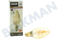 Calex  1001002900 Kaars LED lamp Flexible Filament Gold E14 Dimbaar geschikt voor o.a. E14 2.5W 136lm 2100K Dimbaar