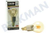 Calex  1001003100 LED Kogel P45 Goud Flex Filament E14 4,0W geschikt voor o.a. E14 4,0W 265lm 2100K