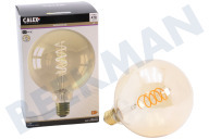 Calex  1001003500 Globe LED G125 Goud Flex Filament E27 5,5W geschikt voor o.a. E27 5,5W 470lm 2100K