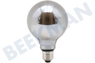 Calex 1201001000  LED Glasfiber Titanium G95 Globelamp 3,5W E27 Dimbaar geschikt voor o.a. E27 3,5W 40lm 2000K Dimbaar