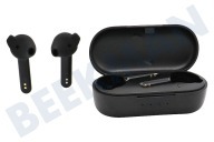 Defunc DEFD4271  True Basic Earbud, Zwart geschikt voor o.a. Draadloos, Bluetooth 5.2, USB-C