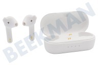 Defunc DEFD4272  True Basic Earbud, Wit geschikt voor o.a. Draadloos, Bluetooth 5.2, USB-C