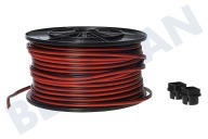 Universeel 0126918  Snoer geschikt voor o.a. Rood/zwart kabelhaspel Luidsprekersnoer 2x1.5mm2 geschikt voor o.a. Rood/zwart kabelhaspel