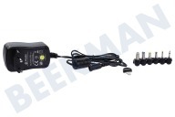 Benson 012843  Netadapter geschikt voor o.a. Incl. 6 pluggen Universeel 600 Mah 3-12V gestabiliseerd geschikt voor o.a. Incl. 6 pluggen