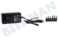 HQ Power PSS6EMV29  Netadapter geschikt voor o.a. incl. 6 pluggen Universeel 3500 Mah 5-12V gestabiliseerd geschikt voor o.a. incl. 6 pluggen