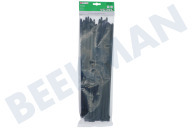Universeel 006676  Bundelbandjes geschikt voor o.a. Tie-wrap 370x7.8 mm Zwart, 50 Stuks geschikt voor o.a. Tie-wrap