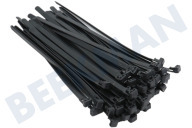 Arrow-Tech 008270  Bundelbandjes geschikt voor o.a. Tie-wrap ontkoppelbaar 200x7.6 mm zwart geschikt voor o.a. Tie-wrap ontkoppelbaar