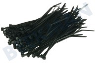 Universeel 006658  Bundelbandjes geschikt voor o.a. Tie-wrap 100x2,5 mm zwart geschikt voor o.a. Tie-wrap