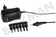 Alecto EUP600  Netadapter geschikt voor o.a. met 6 aansluitingen 600mA universele adapter geschikt voor o.a. met 6 aansluitingen