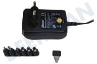 Alecto EUP1500  Netadapter geschikt voor o.a. met 6 aansluitingen 1500mA universele adapter geschikt voor o.a. met 6 aansluitingen