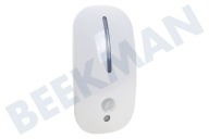 Smartwares 1005361  7000.059 Nachtlamp met bewegingsmelder geschikt voor o.a. 1,8W 28 Lumen 3000K 220-240V