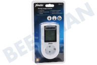Alecto A003597  EM-17 Energiemeter, Wit geschikt voor o.a. Verbruik electrische apparaten, Max 3680W