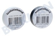 Q-Link 5421069  Tape geschikt voor o.a. Isolatieband 15mm 4.5mtr wit en zwart geschikt voor o.a. Isolatieband