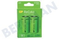 GP GPRCK570D868C2  LR20 ReCyko+ D 5700 - 2 oplaadbare batterijen geschikt voor o.a. 5700mAh NiMH