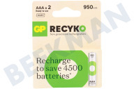 LR03 ReCyko+ AAA 950 - 2 oplaadbare batterijen