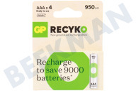 LR03 ReCyko+ AAA 950 - 4 oplaadbare batterijen