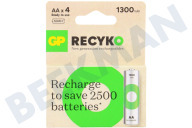 LR6 ReCyko+ AA 1300 - 4 oplaadbare batterijen