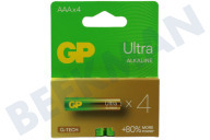 GP GPULT24A255C4 LR03 AAA batterij GP Alkaline Ultra 1,5V 4 stuks geschikt voor o.a. Potlood Ultra Alkaline