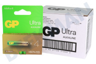 GP GPULT24A255C4 LR03 AAA batterij GP Alkaline Ultra 1,5V geschikt voor o.a. Potlood Ultra Alkaline