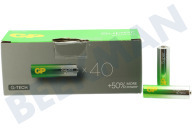 GP GPSUP15A900C40 LR06 AA batterij GP Super Alkaline Multipack 1,5V 40 stuks geschikt voor o.a. Penlite Super Alkaline