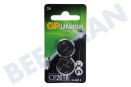 GP GPCR2016STD215C2 CR2016  Batterij geschikt voor o.a. CR2016 DL2016 Knoopcel Lithium 3V, 2 Stuks geschikt voor o.a. CR2016 DL2016