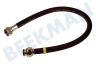 Universeel 404670  Gasslang geschikt voor o.a. Gastec 80 cm met koppelingen Rubber flexibel voor los staande apparaten geschikt voor o.a. Gastec 80 cm met koppelingen