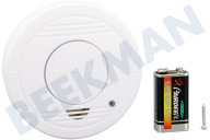 Smartwares 1004462 RM250  Rookmelder met optische sensor geschikt voor o.a. Incl. 9V batterij (levensduur 1 jaar)