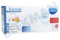 Universeel 1050417 Waterkan Waterfilter geschikt voor o.a. Brita Maxtra PRO Organic ALL-IN-1 CEBO Filterpatroon 6-pack geschikt voor o.a. Brita Maxtra PRO Organic ALL-IN-1 CEBO