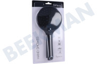 Universeel 3320013  Douchekop geschikt voor o.a. 12cm doorsnede 3 standen, mat zwart geschikt voor o.a. 12cm doorsnede
