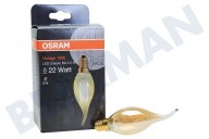 Osram 4058075119444  Osram Vintage 1906 LED Classic BA35 2,5W E14 geschikt voor o.a. 2,5W, 225 Lumen, 2500K, E14
