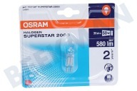 Osram 4008321990228  Halogeenlamp geschikt voor o.a. GY6.35 35W 12V 580lm Halostar Superstar 2900K Dimbaar geschikt voor o.a. GY6.35 35W 12V 580lm