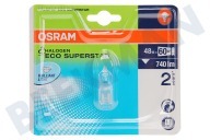 Osram 4008321945198  Halogeenlamp geschikt voor o.a. G9 50W 230V 2800K 740lm Halopin Eco Superstar geschikt voor o.a. G9 50W 230V 2800K 740lm