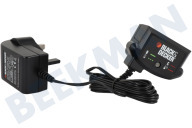 Black & Decker N588715  Adapter geschikt voor o.a. MT188, STC1815, GWC1800 Netadapter, Laadsnoer UK stekker geschikt voor o.a. MT188, STC1815, GWC1800