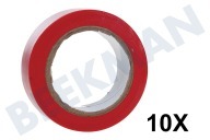 Deltafix 207 Tape geschikt voor o.a.  Tape 10mx19mm isolatieband rood geschikt voor o.a. Tape 10mx19mm