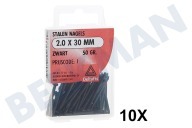 Deltafix 11162 Stalen nagels geschikt voor o.a. 2,0x30mm 50gr  Stalen nagels zwart geschikt voor o.a. 2,0x30mm 50gr