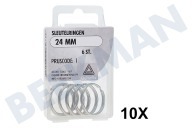 Deltafix 11062  Sleutelring geschikt voor o.a. Vernikkeld 24mm Sleutel ringen geschikt voor o.a. Vernikkeld 24mm
