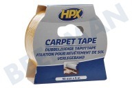 HPX CT5005 Carpet tape Dubbelzijdig 50mm x 5m geschikt voor o.a. Bevestigingstape, 50mm x 5 meter