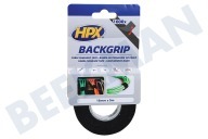 HPX BG1605  UM1910 Back Grip Zwart 16mm x 5m geschikt voor o.a. Bevestigingstape, 16mm x 5 meter