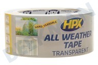 HPX AT4825 All Weather  Tape Transparant 48mm x 25m geschikt voor o.a. Reparatie Afdichtingstape, 48mm x 25 meter