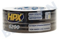 HPX CB5025  6200 Pantsertape Repair Zwart 48mm x 25m geschikt voor o.a. Duct Tape, 48mm x 25 meter