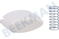 Dometic 4460000319  Knop geschikt voor o.a. Midi Heki Drukknop creme wit ovaal met veer geschikt voor o.a. Midi Heki