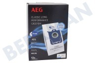 AEG 9001688242 Stofzuigertoestel GR201SM S-Bag Classic Long Performance Stofzuigerzak geschikt voor o.a. Airmax, Oxygen+, Jetmaxx