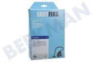 Easyfiks 9002560598 Stofzuiger Stofzuigerzak geschikt voor o.a. Oxygen Smartvac E201B S-BAG Micro Fleece 8 stuks Nw Stijl geschikt voor o.a. Oxygen Smartvac E201B