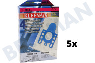 Kleenair 9917730 Stofzuiger Stofzuigerzak geschikt voor o.a. 400-600 Serie G-N Micro Fleece 4 stuks geschikt voor o.a. 400-600 Serie G-N