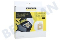 Karcher 28632360 Stofzuiger 2.863-236.0 Vliesfilterzakken, set 5 stuks geschikt voor o.a. VC2