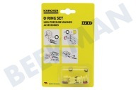 Karcher 26407290 Hogedruk Reiniger 2.640-729.0 vervangset O-Ringen geschikt voor o.a. Hogedrukreinigers