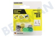Karcher 26440810 Hogedruk Reiniger 2.644-081.0 Vervangset Sproeikop Universeel geschikt voor o.a. Grijs, K2, K3, K4, K5