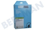 Easyfiks 1009005 Stofzuiger Stofzuigerzak geschikt voor o.a. YC-JC 861-Solac 901-903 Micro Fleece 8 stuks Nw Stijl geschikt voor o.a. YC-JC 861-Solac 901-903