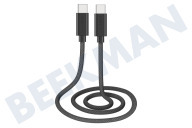 Musthavz  MHBRCABUSBCB Musthavz USB-C to USB-C Braided Cable 1.0 meter 100W geschikt voor o.a. USB Type C + Type C