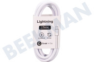 Universeel GNG107  USB Kabel geschikt voor Apple o.a. Apple 8-pin Lightning connector Apple 8-pin Lightning connector, 100cm, Wit geschikt voor o.a. Apple 8-pin Lightning connector